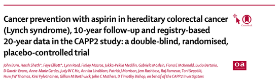 《柳叶刀》最新研究：阿司匹林可防癌，且效果长达10-20年！