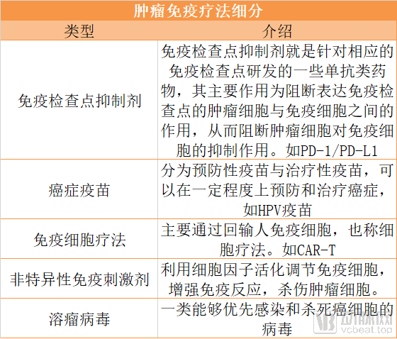 肿瘤免疫治疗细分.png
