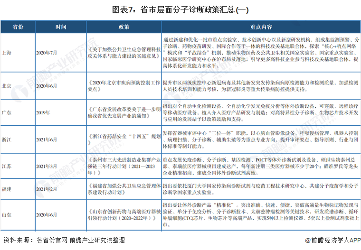 图表7:省市层面分子诊断政策汇总(一)