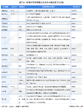图表6：中国中药材种植企业业务布局及竞争力评价