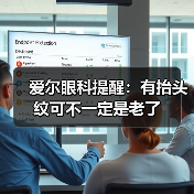 爱尔眼科提醒：有抬头纹可不一定是老了（图1）