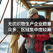 无纺织物生产企业数量众多,区域集中度较高(图2) 无纺织物生产企业数量众多,区域集中度较高(图2)