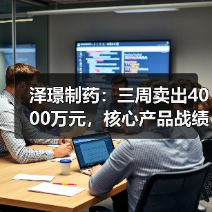 泽璟制药：三周卖出4000万元，核心产品战绩傲人（图4）
