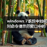 windows 7系统中如何对命令提示符窗口中的字体进行修改?(图1) windows 7系统中如何对命令提示符窗口中的字体进行修改?(图1)