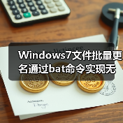 Windows7文件批量更名通过bat命令实现无需其他工具(图4) Windows7文件批量更名通过bat命令实现无需其他工具(图4)