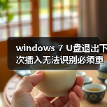 windows 7 U盘退出下次插入无法识别必须重启计算机才可以（图2）