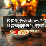 轻松关掉windows 7资源管理器最近的搜索痕迹保护我们的隐私（图2）