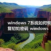 windows 7系统如何恢复初始密码 windows 7系统恢复administrator(图1) windows 7系统如何恢复初始密码 windows 7系统恢复administrator(图1)