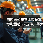 国内医药生物上市企业专利量超6.7万件，华大基因科创力排行第一（图3）