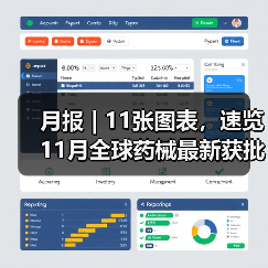 月报 | 11张图表，速览11月全球药械最新获批情况（图3）