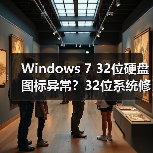 Windows 7 32位硬盘图标异常？32位系统修复方法（图1）