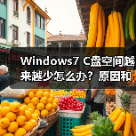 Windows7 C盘空间越来越少怎么办？原因和解决方法（图2）