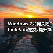 Windows 7如何关闭ThinkPad触控板提升操作体验(图3) Windows 7如何关闭ThinkPad触控板提升操作体验(图3)
