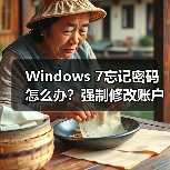 Windows 7忘记密码怎么办?强制修改账户密码教程(图1) Windows 7忘记密码怎么办?强制修改账户密码教程(图1)