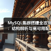 MySQL集群搭建全攻略:结构解析与高可用配置(图2) MySQL集群搭建全攻略:结构解析与高可用配置(图2)