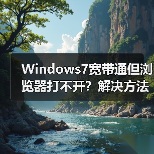 Windows7宽带通但浏览器打不开?解决方法来了!(图3) Windows7宽带通但浏览器打不开?解决方法来了!(图3)