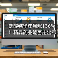 泛酸钙半年暴涨136%！精晶药业能否走出亏损困境？（图1）