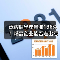 泛酸钙半年暴涨136%！精晶药业能否走出亏损困境？（图2）