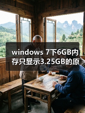 windows 7下6GB内存只显示3.25GB的原因及解决方法(图2) windows 7下6GB内存只显示3.25GB的原因及解决方法(图2)