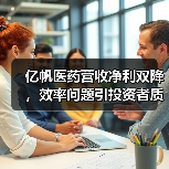 亿帆医药营收净利双降,效率问题引投资者质疑(图2) 亿帆医药营收净利双降,效率问题引投资者质疑(图2)