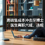 高销售成本冲击牙博士:医生离职六成,违规处罚不断(图2) 高销售成本冲击牙博士:医生离职六成,违规处罚不断(图2)