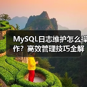 MySQL日志维护怎么操作？高效管理技巧全解析（图2）