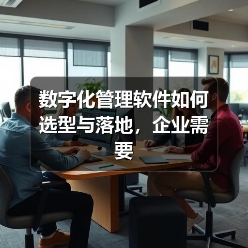 数字化管理软件如何选型与落地，企业需要先看清这些要点