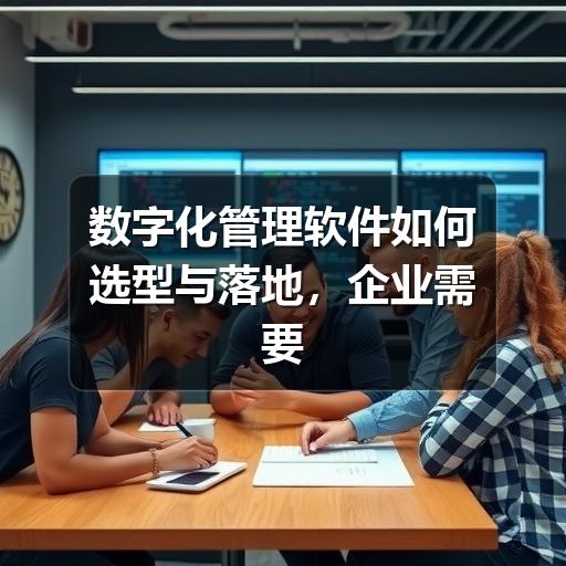 数字化管理软件如何选型与落地，企业需要先看清这些要点