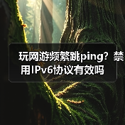 玩网游频繁跳ping？禁用IPv6协议有效吗（图1）