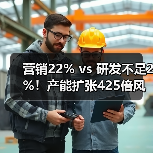 营销22% vs 研发不足2%！产能扩张425倍风险几何？（图4）