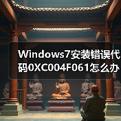 Windows7安装错误代码0XC004F061怎么办?(图2) Windows7安装错误代码0XC004F061怎么办?(图2)