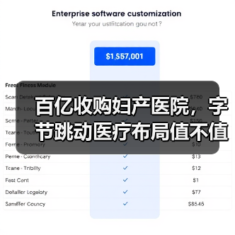 百亿收购妇产医院,字节跳动医疗布局值不值?(图1) 百亿收购妇产医院,字节跳动医疗布局值不值?(图1)