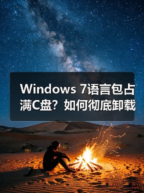 Windows 7语言包占满C盘?如何彻底卸载释放空间(图3) Windows 7语言包占满C盘?如何彻底卸载释放空间(图3)