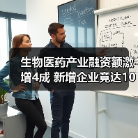 生物医药产业融资额激增4成 新增企业竟达10万(图4) 生物医药产业融资额激增4成 新增企业竟达10万(图4)
