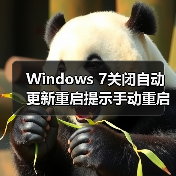 Windows 7关闭自动更新重启提示手动重启方法(图4) Windows 7关闭自动更新重启提示手动重启方法(图4)