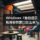 Windows 7备份提示和兼容性窗口怎么关?(图4) Windows 7备份提示和兼容性窗口怎么关?(图4)
