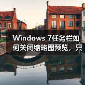 Windows 7任务栏如何关闭缩略图预览，只显示文字提示？（图2）