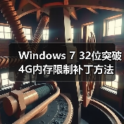 Windows 7 32位突破4G内存限制补丁方法（图1）