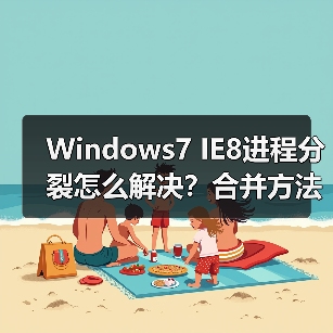 Windows7 IE8进程分裂怎么解决?合并方法详解(图1) Windows7 IE8进程分裂怎么解决?合并方法详解(图1)