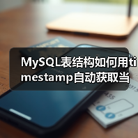 MySQL表结构如何用timestamp自动获取当前时间?(图3) MySQL表结构如何用timestamp自动获取当前时间?(图3)