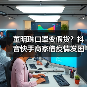 董明珠口罩变假货?抖音快手商家借疫情发国难财(图1) 董明珠口罩变假货?抖音快手商家借疫情发国难财(图1)