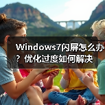 Windows7闪屏怎么办？优化过度如何解决（图1）