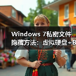 Windows 7私密文件隐藏方法:虚拟硬盘+BitLocker加密技巧(图2) Windows 7私密文件隐藏方法:虚拟硬盘+BitLocker加密技巧(图2)