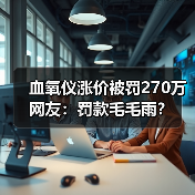 血氧仪涨价被罚270万 网友：罚款毛毛雨？（图1）