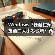 Windows 7任务栏预览窗口大小怎么调?两种方法详细教程(图3) Windows 7任务栏预览窗口大小怎么调?两种方法详细教程(图3)