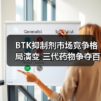 BTK抑制剂市场竞争格局演变 三代药物争夺百亿市场(图4) BTK抑制剂市场竞争格局演变 三代药物争夺百亿市场(图4)
