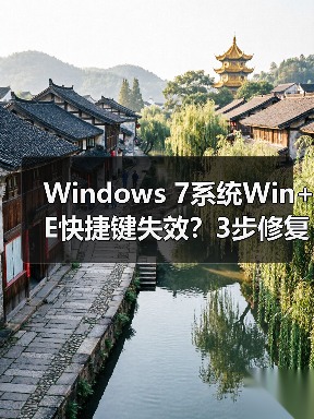 Windows 7系统Win+E快捷键失效?3步修复资源管理器打开问题(图1) Windows 7系统Win+E快捷键失效?3步修复资源管理器打开问题(图1)