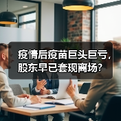 疫情后疫苗巨头巨亏,股东早已套现离场?(图1) 疫情后疫苗巨头巨亏,股东早已套现离场?(图1)