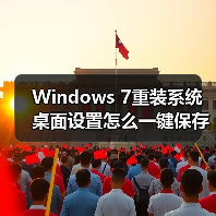 Windows 7重装系统桌面设置怎么一键保存?(图1) Windows 7重装系统桌面设置怎么一键保存?(图1)