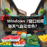 Windows 7窗口如何随天气自动变色?(图1) Windows 7窗口如何随天气自动变色?(图1)